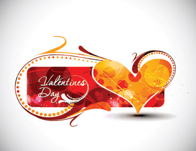 free vector Valentine day word theme vector